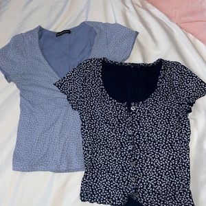 2 brandy melville crop tops